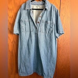 Future Collective Blue Denim Mini Dress